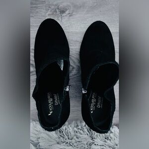 Koolaburra Black Suede Zip Ankle Booties